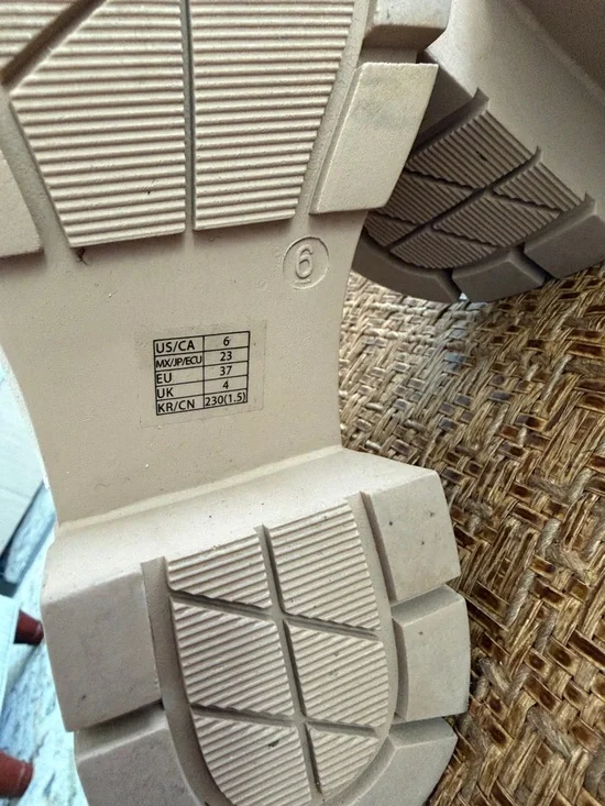 Neutral Beige Chelsea Booties with Stretch Panel - Picture 4 of 7